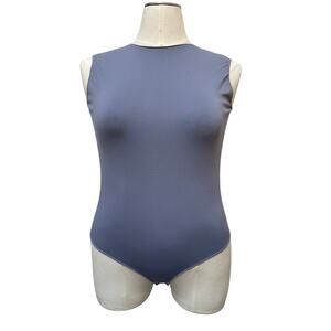 NWT Skims Essential Bodysuits Crew Neck Sleeveless Slate Gray Women's Size 4X 5X